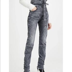 Ben Taverniti Unravel Project Corseted High-Rise Skinny Jeans 100% Cotton Sz 31